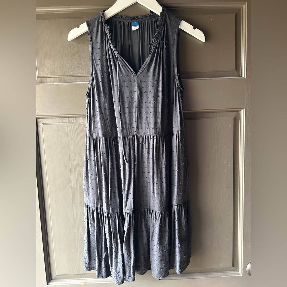 Old Navy Sleeveless Swiss Dot Dress with Pockets